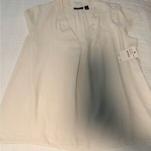 Halogen Ivory Cap Sleeve Blouse